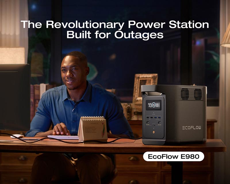 Ecoflow Portable Power Station EFE980-UK packaging and accessories - buy online Kenya