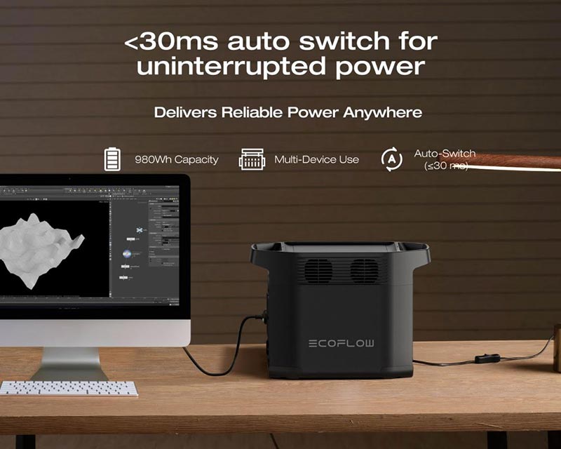 Ecoflow Portable Power Station EFE980-UK packaging and accessories - buy online Kenya