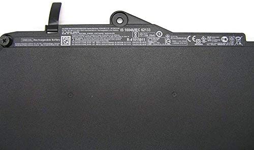HP SN03XL internal laptop replacement battery showing 44Wh rating and multi-pin connector