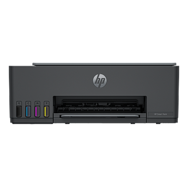 HP Smart Tank 581 wireless ink tank all-in-one printer front view with ink tanks