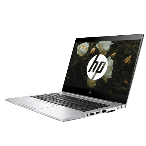 Side view of HP EliteBook 745 G6 premium aluminum laptop from Zentech Electronics