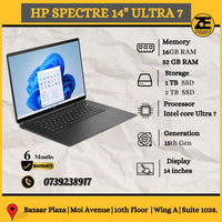 HP Spectre 14" Ultra 7-15th Gen  (P/n - 979L2UA)-Price in Kenya.