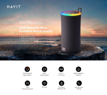 Havit SK833BT Audio Series Bluetooth Speaker | Portable Wireless Sound