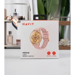 Havit M9048 AMOLED Pink Lady Smart Watch packaging and accessories - buy online Kenya