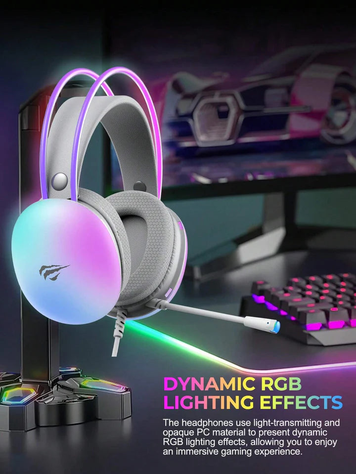 Havit H2037d wired gaming headset with comfortable ear cushions