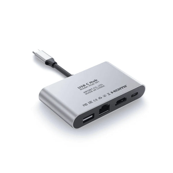 Infobit USB Type-C Hub HDMI RJ45 USB 3.0 with PD - genuine Infobit product photo Kenya