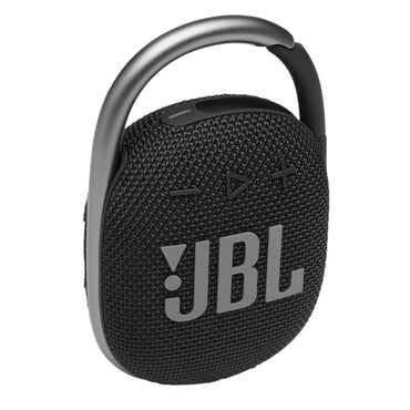 JBL CLIP 4 Speaker Attached to Backpack Outdoors