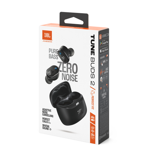 JBL Pure Bass wireless earbuds with charging case and long battery life