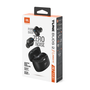JBL Pure Bass wireless earbuds with charging case and long battery life