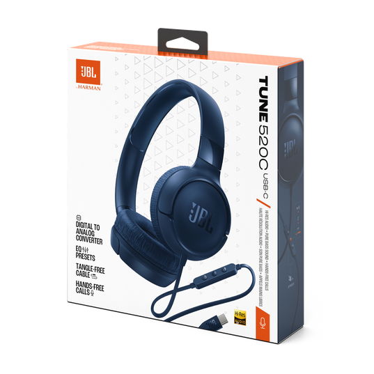 JBL TUNE 520C over-ear headphones with microphone