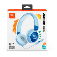 JBL JR320 headphones safe listening design