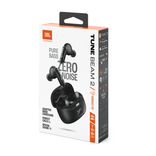 JBL Tune Beam 2 true wireless earbuds charging case