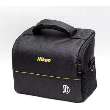 Nikon DSLR Camera Bag for D3100 D3200 D3300 D3400 holding EOS camera and lens in Kenya photography setup