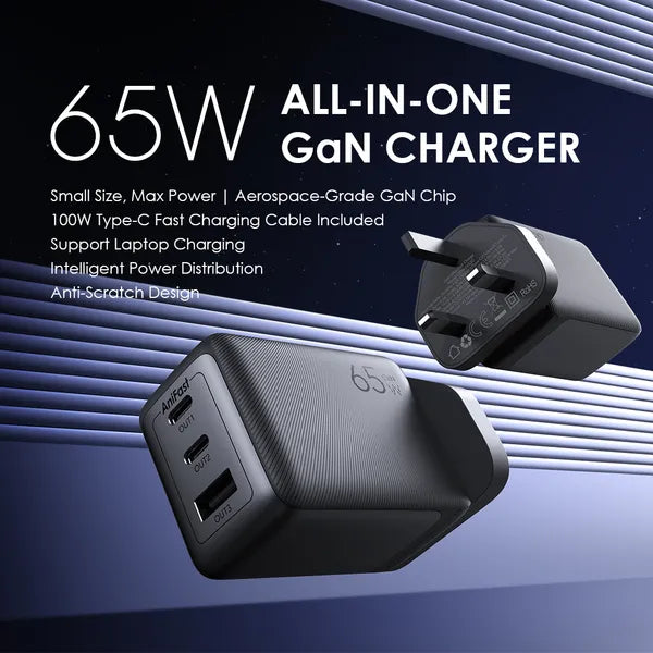 Oraimo 65W GaN Fast Charger with 100W USB-C Cable