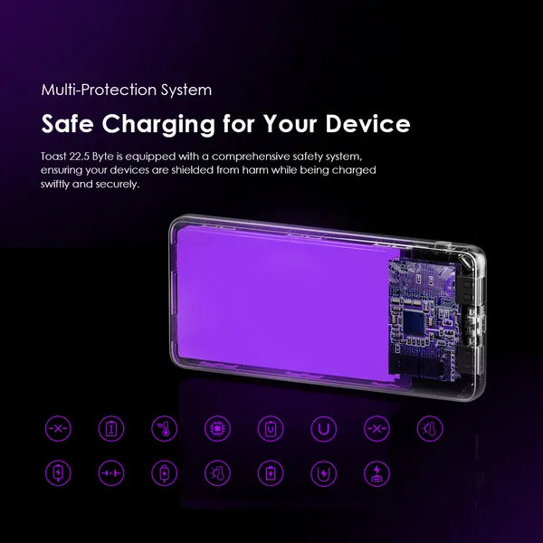 Oraimo Toast 22.5 Byte OPB-7100Q 10,000mAh 22.5W Power Bank – Fast Charging with LED Digital Display