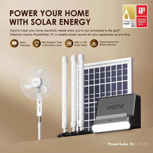 Oraimo  Power Solar+Fan (OPS-1)-Price in Kenya