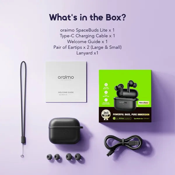 Oraimo wireless earbuds with AI noise cancellation