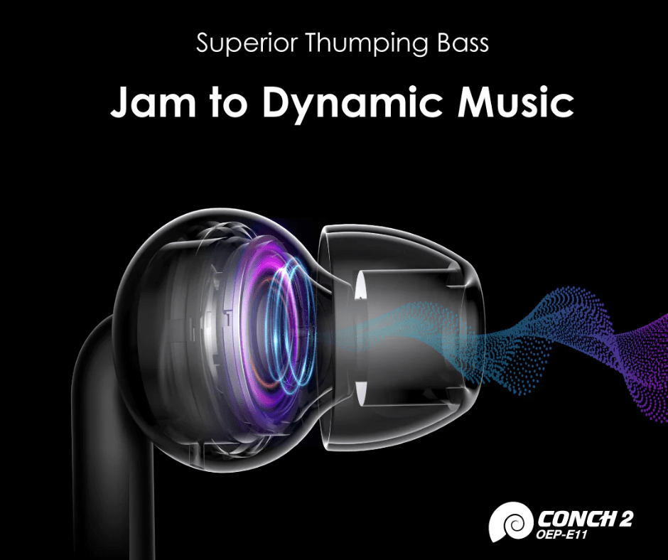 Oraimo Conch 2 Deeper Bass In Ear Earphone