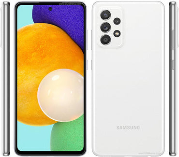 Samsung Galaxy A52 front view — 6.5 inch Super AMOLED display.
