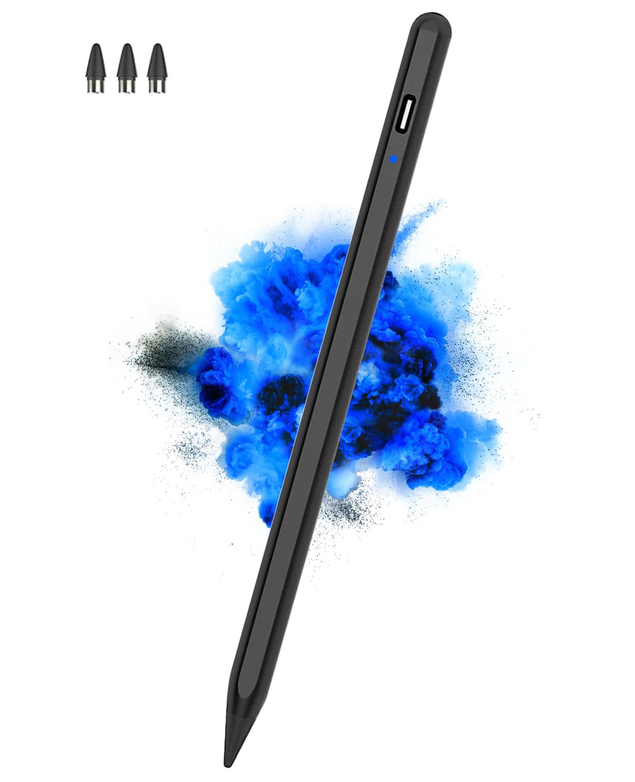 Samsung S Pen EJ-PS928 for Galaxy S24 Ultra with replaceable tips, displayed alongside a graphical representation of ultra-low latency.