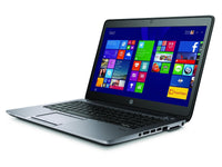 Side view of HP EliteBook 840 G2 showing ports and slim business design.