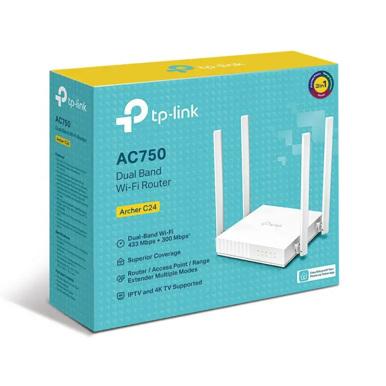 TP-Link Archer C24 AC750 Router - genuine TP-Link product photo Kenya
