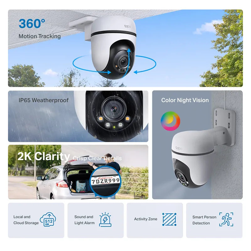 Tapo Outdoor Security Camera C510W packaging and accessories - buy online Kenya