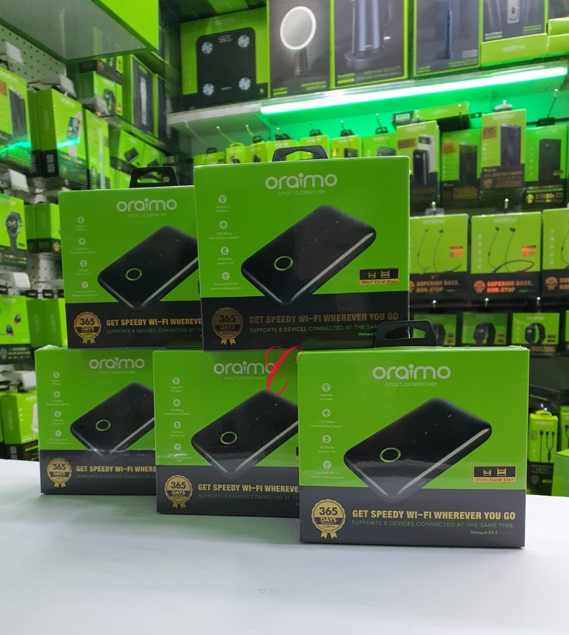 Oraimo Hotspot Elf 2 OM-102 4G MiFi with dual SIM card slots