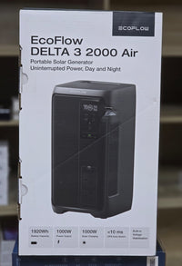 EcoFlow DELTA 3 2000 Air 1920Wh 1000W portable solar generator