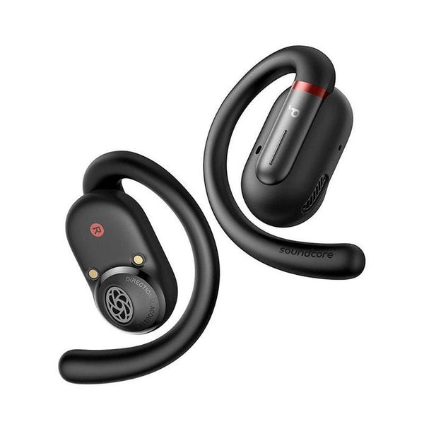 Brand new Anker Soundcore V30i open-ear wireless earbuds in black with charging case