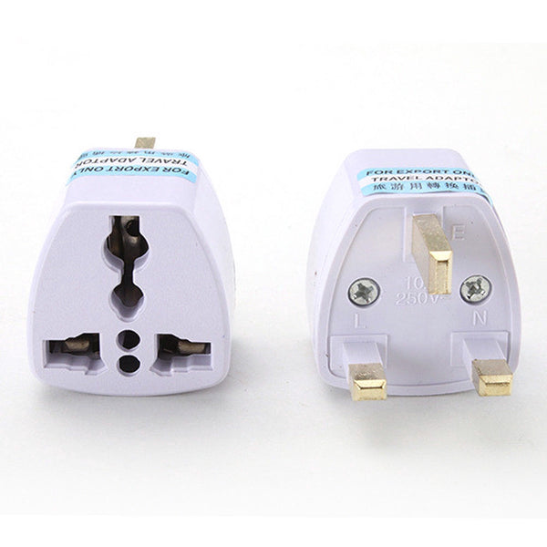 Square Pin to Round Pin Universal Multi-Plug Socket Converter Adapter for Kenyan Outlets