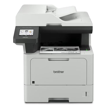 Brother DCP-L5510DN mono laser all-in-one printer front view with control panel