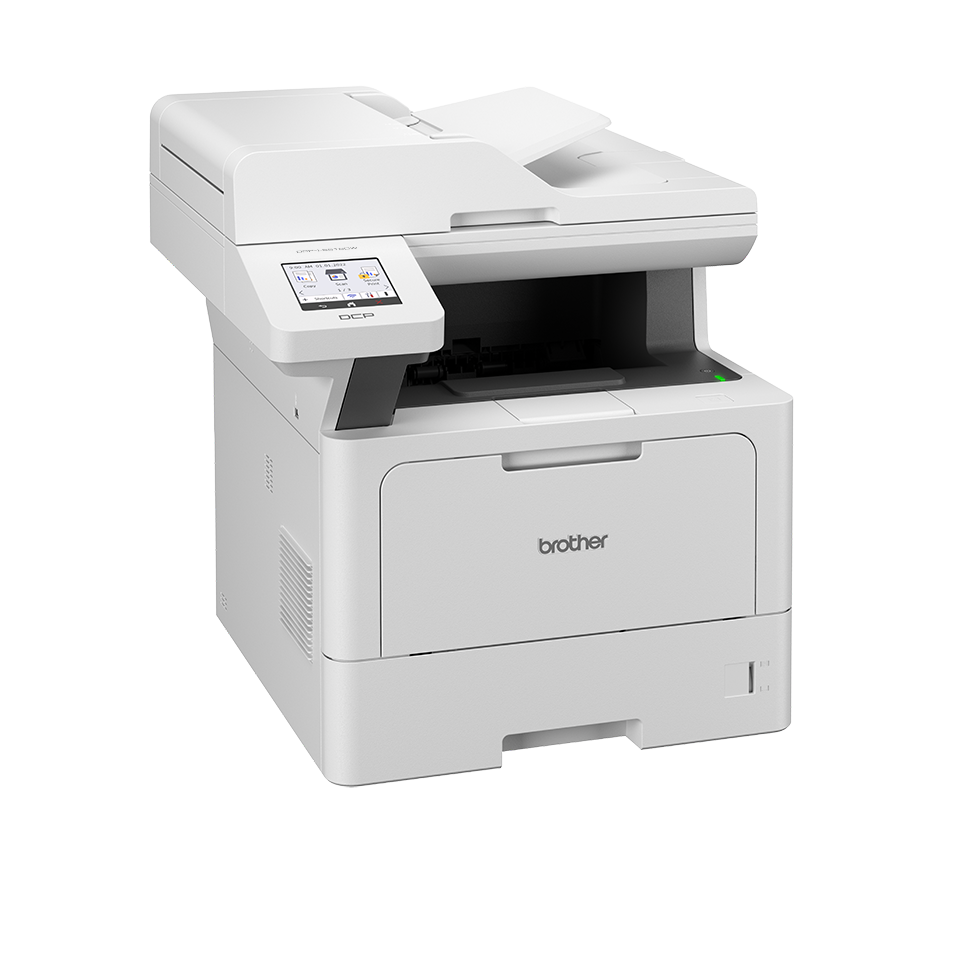 Brother DCP-L5510DW mono laser all-in-one printer front view with control panel