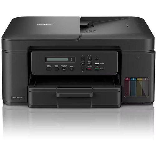 Brother DCP-T730DW wireless ink tank printer front view with automatic document feeder and control panel