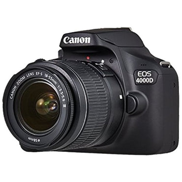 Canon EOS 4000D DSLR Camera + EF-S 18-55 mm f/3.5-5.6 Lens – Black in Kenya | Zentech