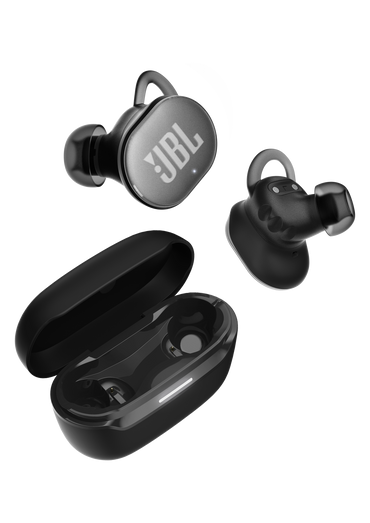 JBL Endurance Race 2 charging case with earbuds