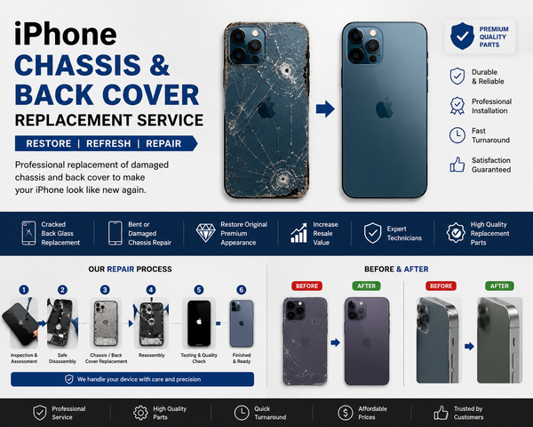 iPhone Chassis & Back Cover Replacement Service in Kenya | Zentech