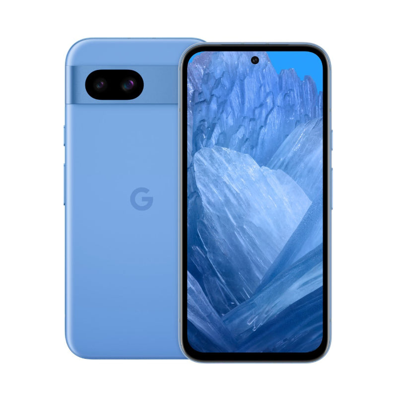 Blue Google Pixel 8a – 120Hz OLED, Tensor G3 back and front display