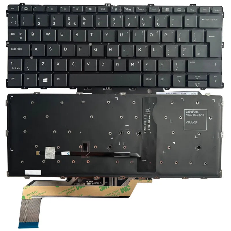 HP 1030 G2, 1030 G1, 1030 G2, 1030 G3, 1040 G3 & 1040 G4 Laptop Keyboard Replacement-Price in Kenya.