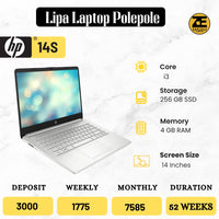 HP 14s Intel Core i3 laptop with 4GB RAM and 256GB SSD in Kenya