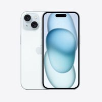 Side profile of iPhone 15 256GB in blue, emphasizing slim design and Super Retina XDR screen for Kenyan buyers