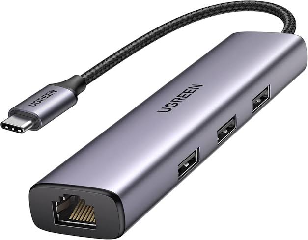 UGREEN 5 IN 1 USB C HUB WITH ETHERNET ADAPTER - genuine UGREEN product photo Kenya