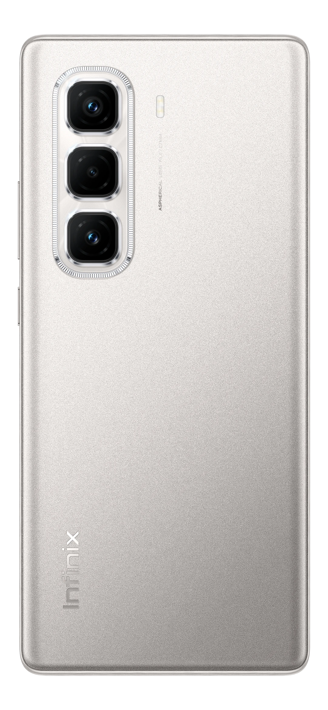 Infinix Hot 50 Pro Plus back in Titanium Grey with the triple camera strip