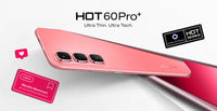 Infinix Hot 60 Pro Plus in coral pink, official global hero of the curved body