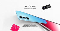Infinix Hot 60 Pro official sapphire blue side profile showing the camera island