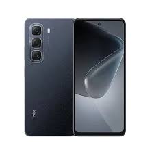 Infinix Hot 60i in Sleek Black, small back and front product shot