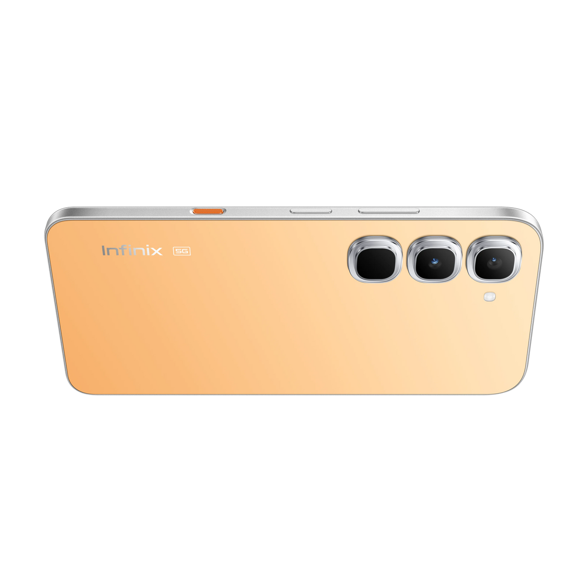 Infinix Hot 70 Pro 5G in cream, official back showing the 50MP camera module