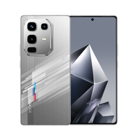 Infinix Note 50 Pro Racing Edition in silver with racing stripes, back and front