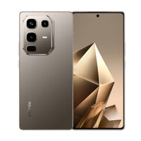 Infinix Note 50 Pro in Titanium Grey, back and front view