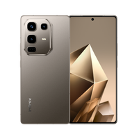 Infinix Note 50 Pro in Titanium Grey, back and front view
